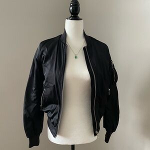 Babaton Black Bomber Jacket